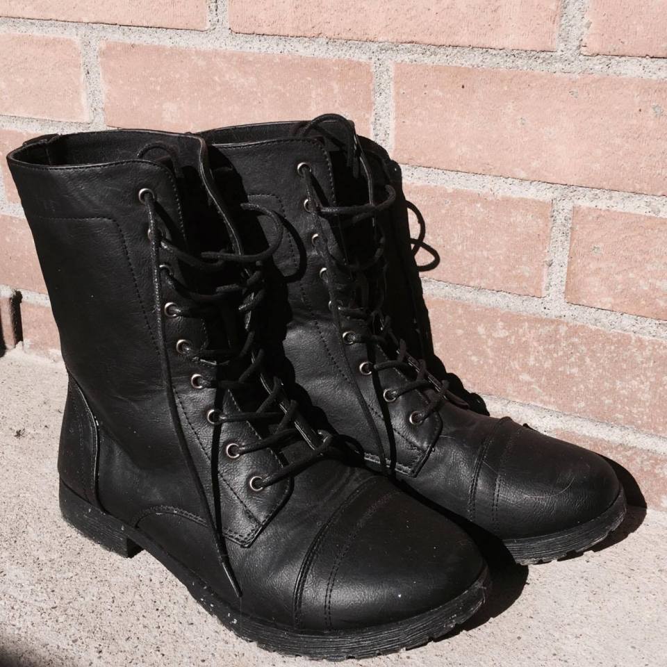 bottes noires boots fashion mode